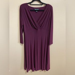 Lauren Ralph Lauren Plum Dress Size 10